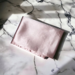 Zipper Premium Silk Pillowcase - Pink