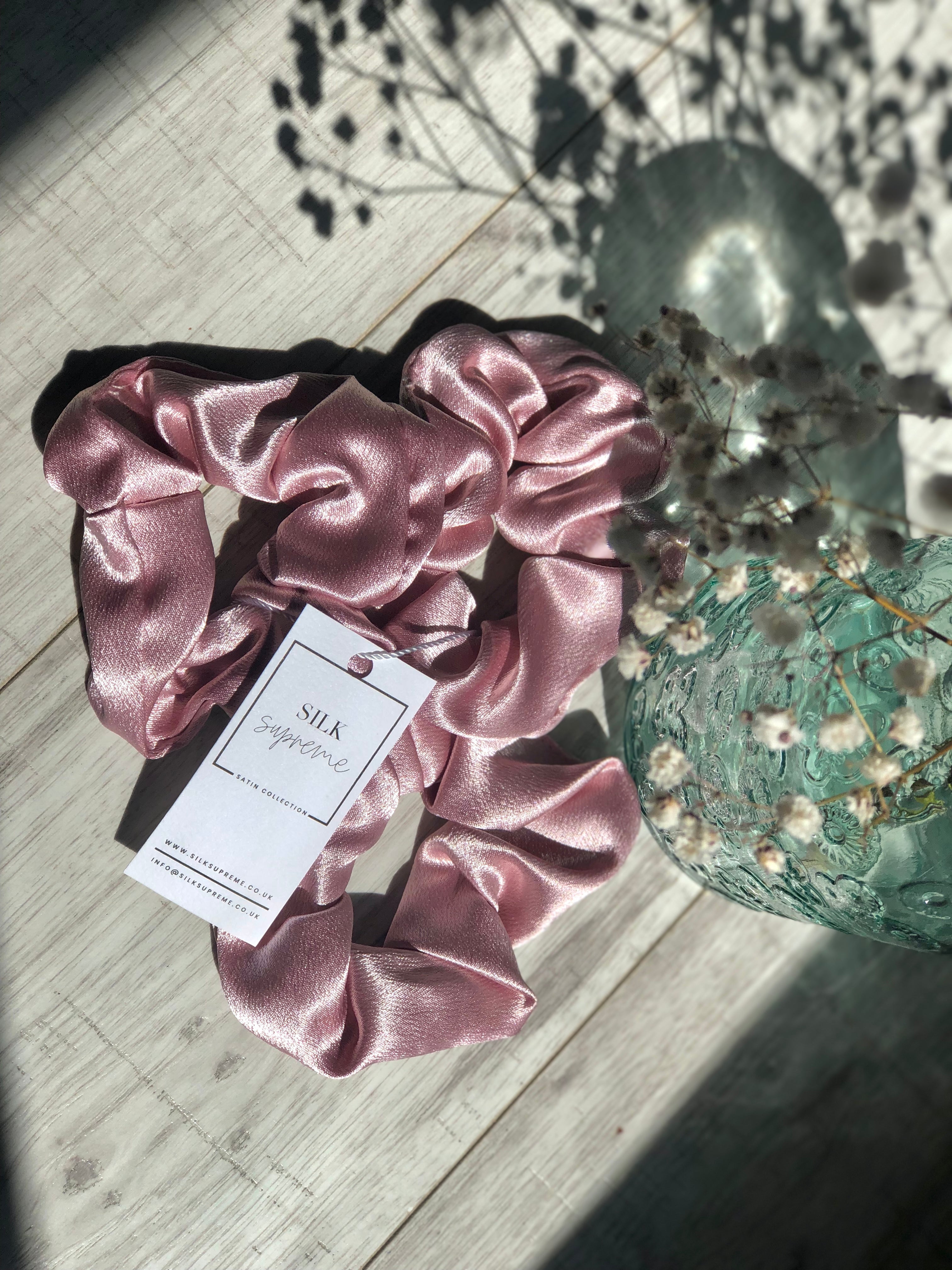 Pastel Satin Scrunchie - Set of 3