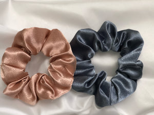 Multicolour Satin Scrunchie - Set of 2