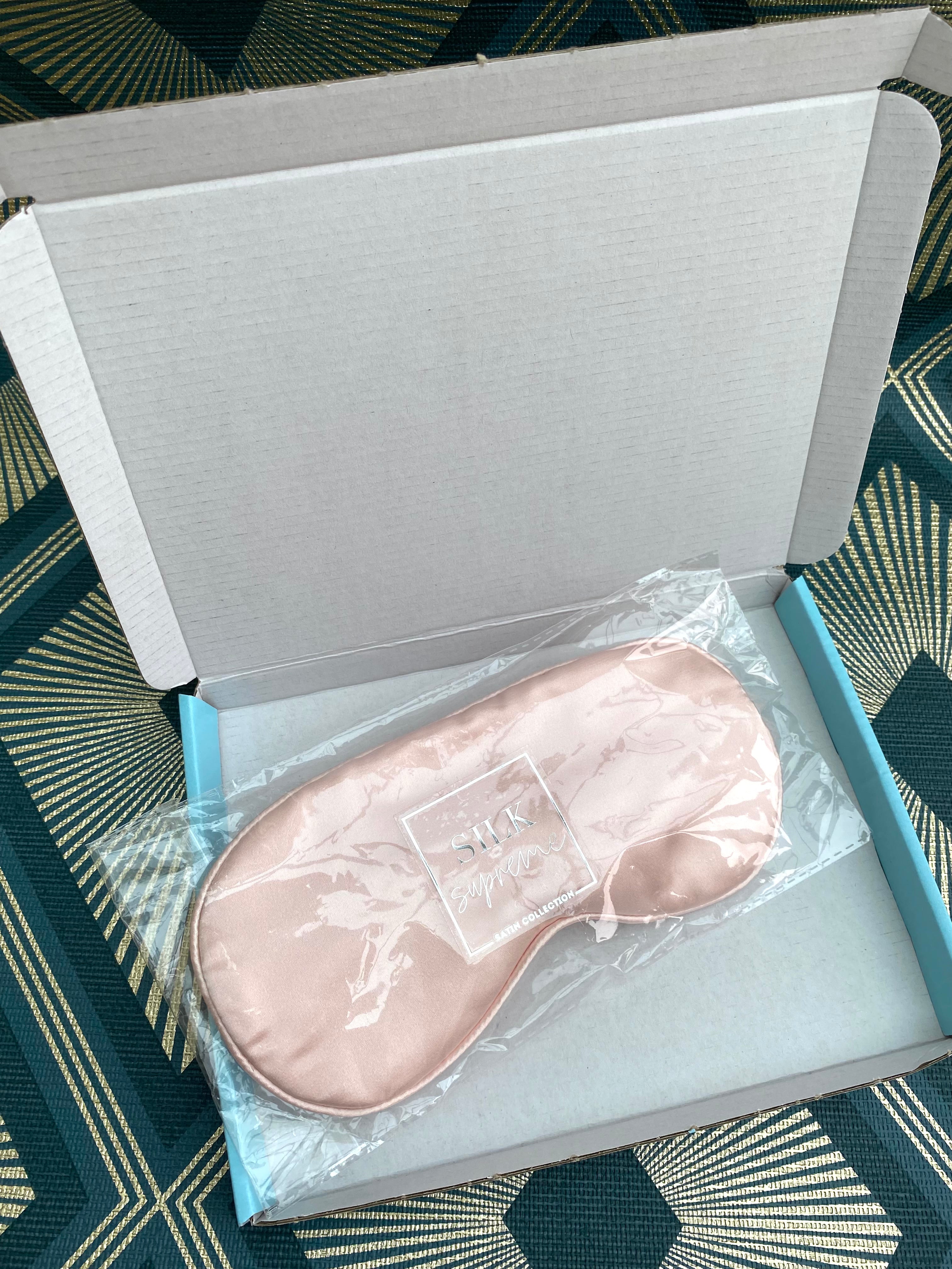 Satin Sleeping Eye Mask - Blush Pink