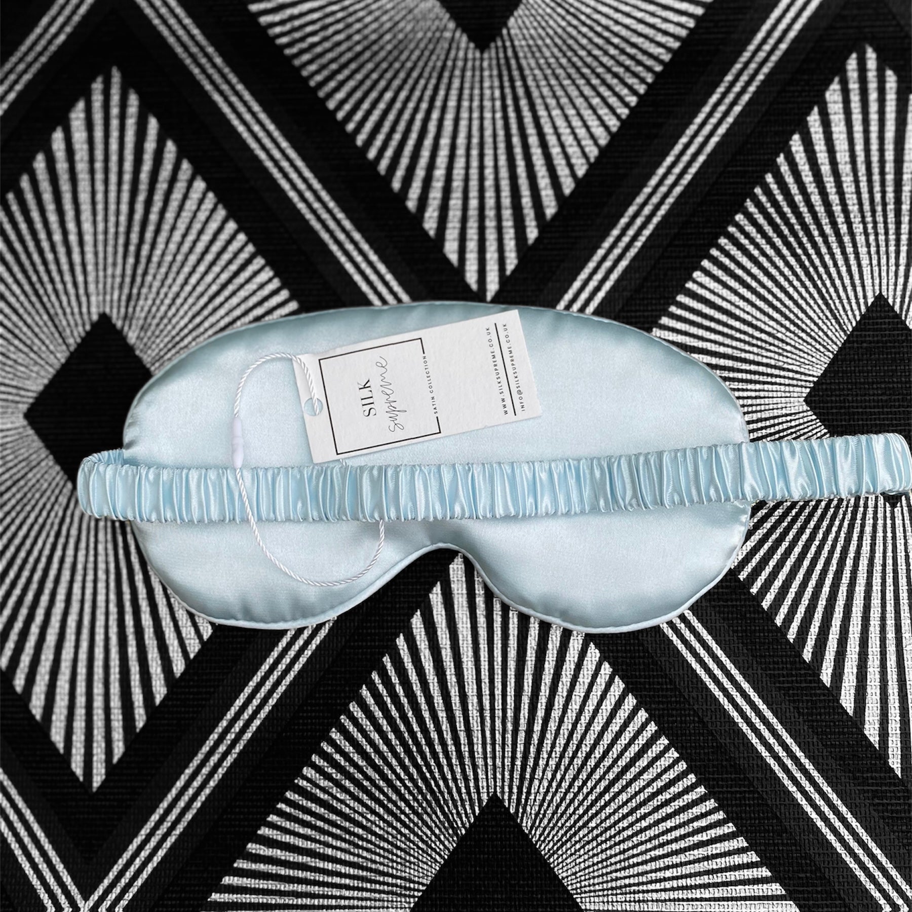 Satin Sleeping Eye Mask - Sky Blue