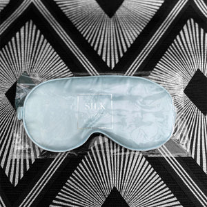 Satin Sleeping Eye Mask - Sky Blue