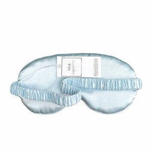 Satin Sleeping Eye Mask - Sky Blue