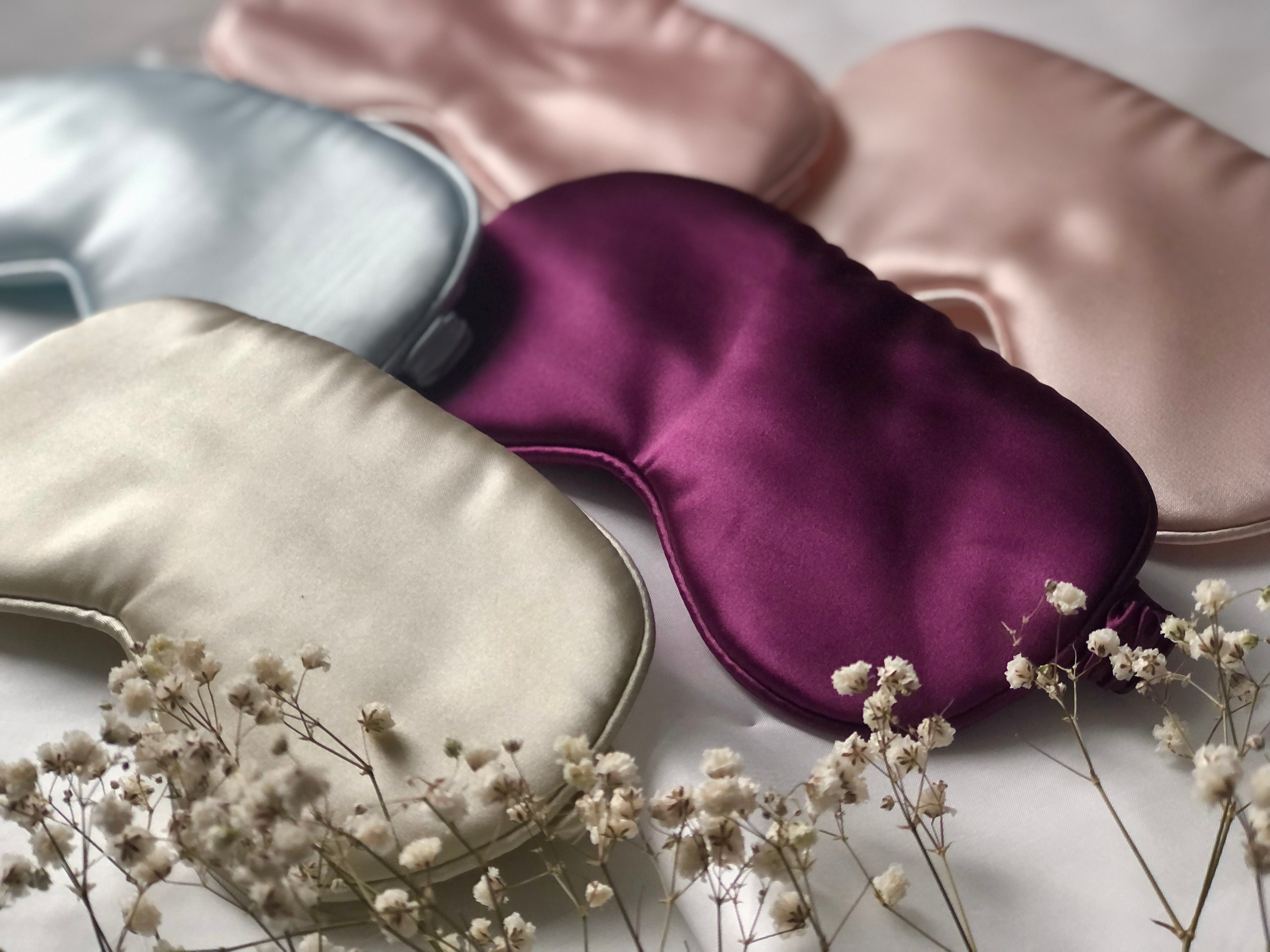 Satin Sleeping Eye Mask - Blush Pink