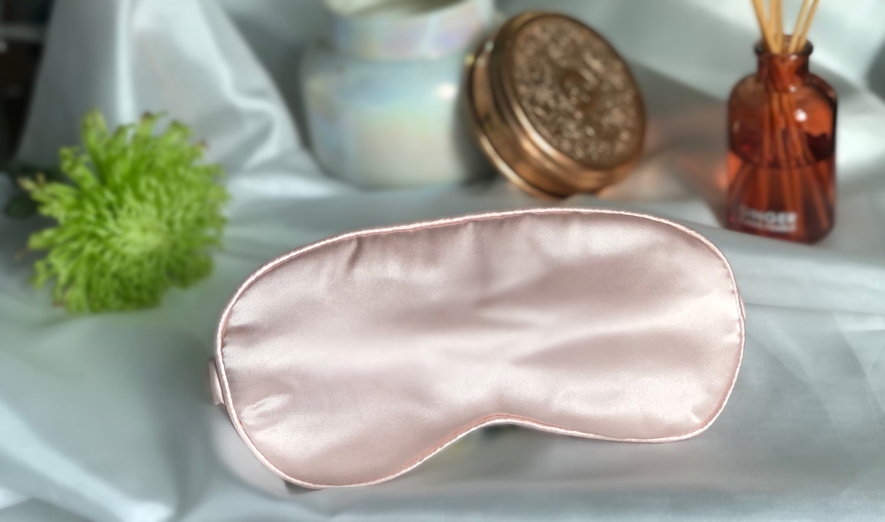 Satin Sleeping Eye Mask - Blush Pink