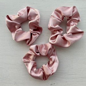 Pastel Satin Scrunchie - Set of 3